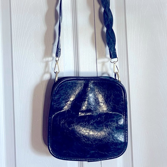 Anthropologie Handbags - Anthropologie Navy Crossbody Bag